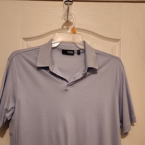 Murano Liquid Luxury Men's Soft Blue Polo Shirt